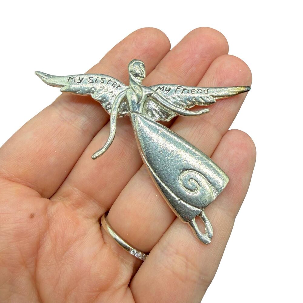 Sister Angel Brooch Sister Gift Angel pin